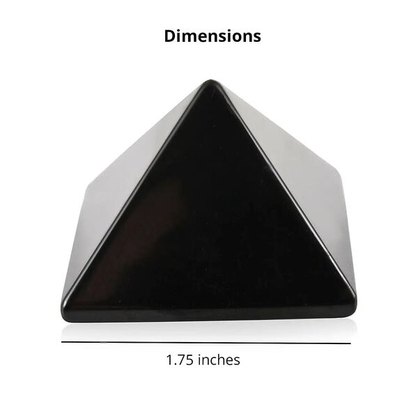 Shungite Pyramid (1.75 In) 268.00 ctw image number 3
