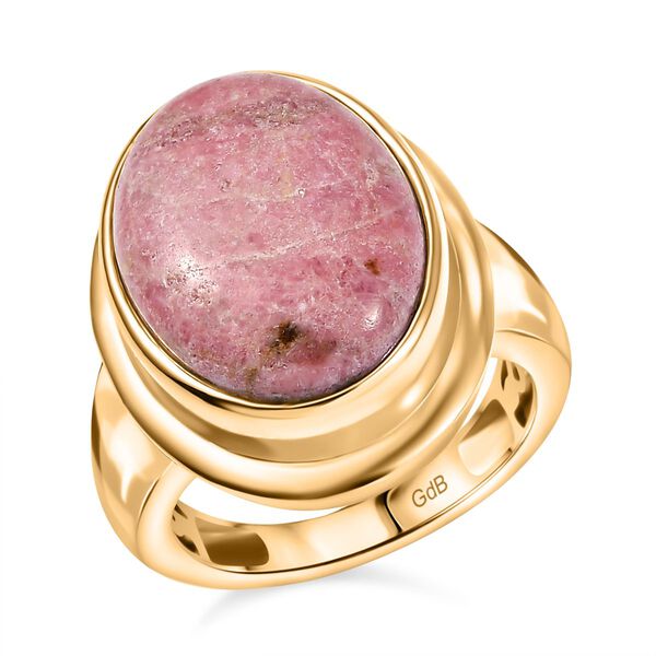 Rhodonit Ring Nickelfreies Messing (Gr&ouml;&szlig;e 17.00) ca. 13,64 ct image number 3