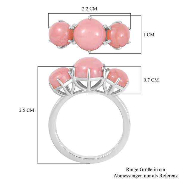 AA Vinicunca-Peruanischer Opal Ring, 925 Silber rhodiniert (Gr&ouml;&szlig;e 19.00) ca. 3.47 ct image number 6