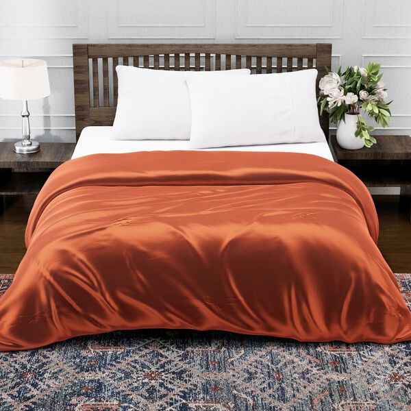 Serenity Night: Premium-Kollektion Herbst-Winter-Steppdecke aus 100 % Bambus mit hochwertiger Kunstdaunenfüllung – 135 x 200 cm, Kupferfarben image number 10