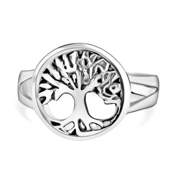 Lebensbaum Ring in Silber image number 0