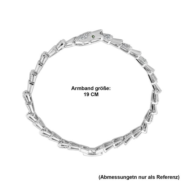 Wei&szlig;er Zirkonia Armband ca. 19 cm Nickelfreies Messing 2.00 ct image number 4
