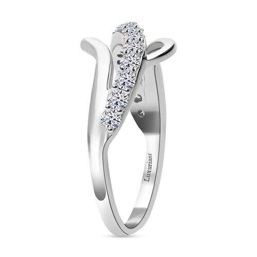 LUXURIANT DIAMOND- SGL zertifizierter SI-GH Labor Diamant Ring in 375 Weißgold - 0,50 ct. image number 2