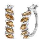 Citrin Ohrringe 316L Edelstahl ca. 2.11 ct