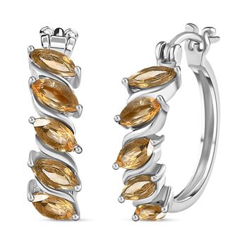 Citrin Ohrringe 316L Edelstahl ca. 2.11 ct