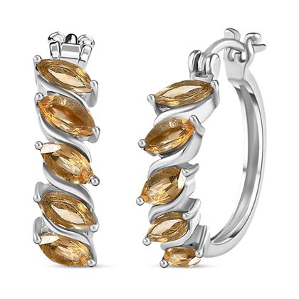 Citrin Ohrringe 316L Edelstahl ca. 2.11 ct