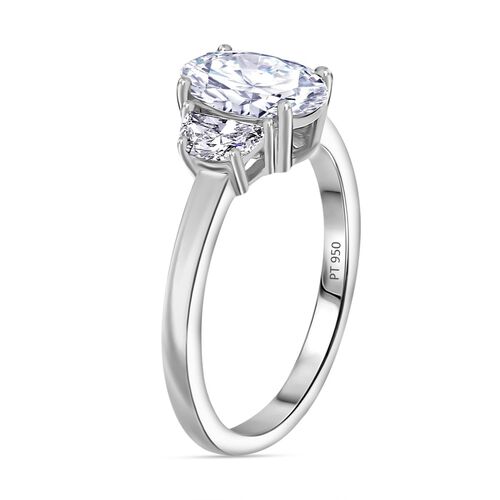 LUXURIANT DIAMOND- IGI zertifizierter VS-EF Labor Diamant Ring in 950 Platin - 2 ct. image number 8