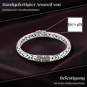 Royal Bali Kollektion - 925 Silber Armreif, 18 cm