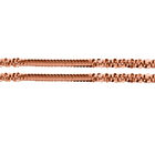 Diamantschliff Rockkette Armband 19cm in rosévergoldetem Silber image number 2
