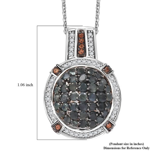 D'Joy AA Alexandrit, Kaffee und wei&szlig;er Zirkon Anh&auml;nger mit 50cm Kette - 2,42 ct. image number 6