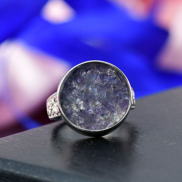 Tansanit-Matrix Ring Messing (Gr&ouml;&szlig;e 17.00) ca. 8,15 ct image number 2