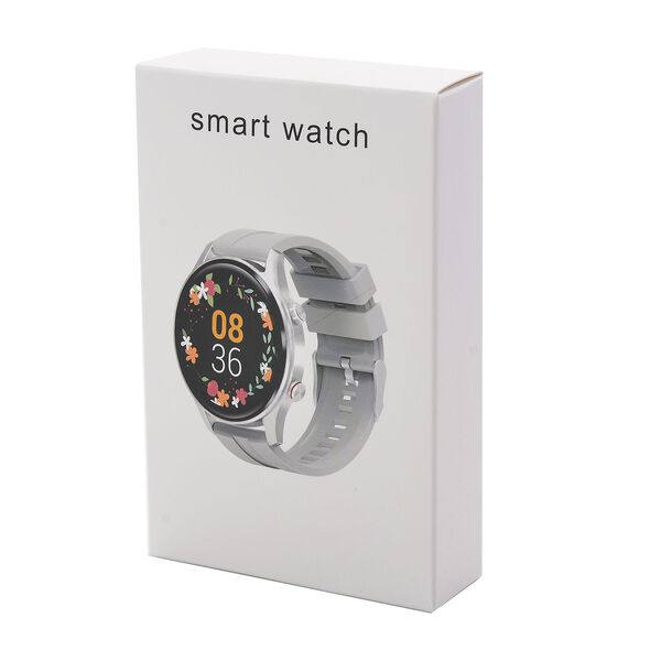 L10 Smartwatch, 1.5 Zoll HD Display, Herzfrequenz-, Blutdruck- und Blutsauerstoffmessung, Schwarz-Graues Silikonarmband image number 10