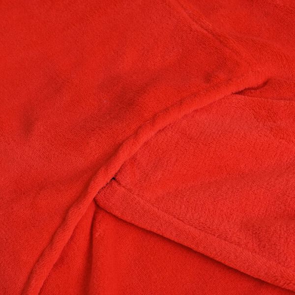 Flauschiger Flanell Hoodie mit großer Tasche, rot image number 6