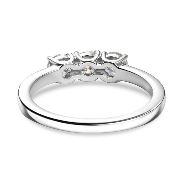 Moissanit Ring, 925 Silber platiniert - 0,68 ct. image number 5
