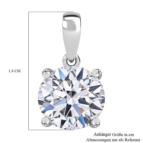 LUXURIANT DIAMOND-  IGI zertifizierter VS-EF Labor Rundschliff Diamant Anhänger in 950 Platin - 3 ct. image number 4