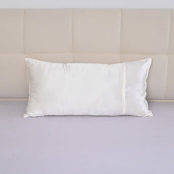 LA MAREY SIGNATURE Seiden Bettdeckenbezug Set, 2 teilig, 135x200cm, 100% Maulbeerseide, Elfenbeinfarben