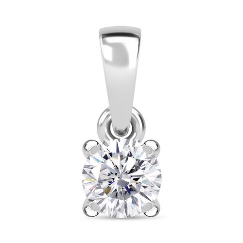 Moissanit Anhänger, 925 Silber rhodiniert - 0,22 ct. image number 0