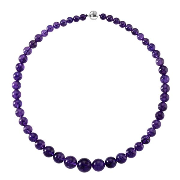 D'Joy AAA afrikanische Amethyst 50cm Halskette - 350 ct. image number 4