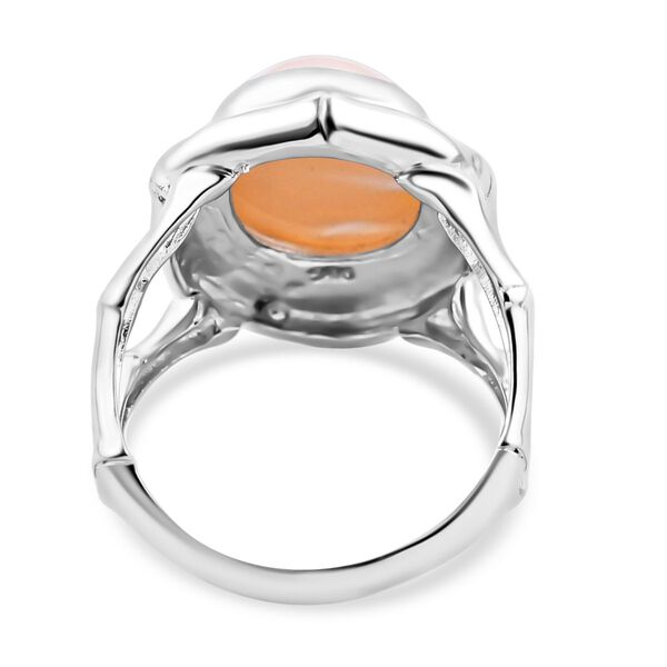 Royal Bali Kollektion- Wei&szlig;e Mabe Perle Ring image number 5