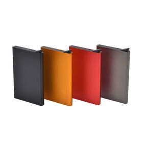 4er Set - Kartenhalter mit RFID-Schutz, warme Töne
