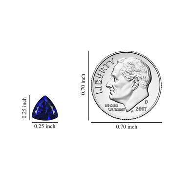 Tanzanite Trillion 6.5 Faceted Cut 4A 1.00 Ct