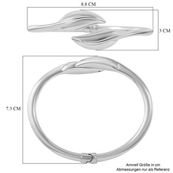 Elektroform Bypass Blatt Armreif