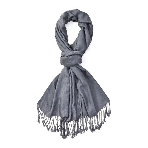Jacquard Paisley Schal, Grau image number 0