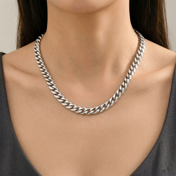 Reiner Panzer 316L Edelstahl Halskette ca. 45 cm ca. 56,00g image number 3