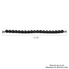 Shungit flexibel Armband ca. 20 cm lange mit Magnetschloss 925 Silber rhodiniert image number 4