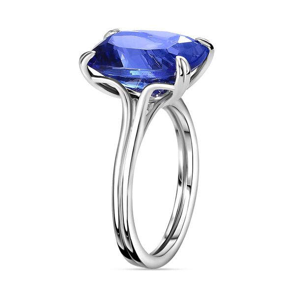AAAA Tansanit Ring in 950 Platin - 7,69 ct. image number 5