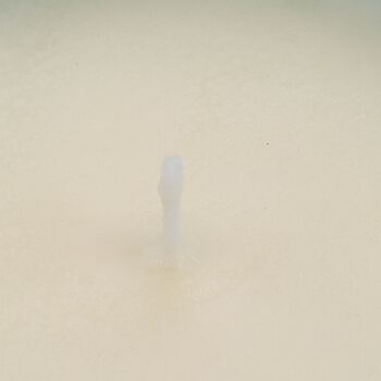 LIVMORE - Duftkerze im strukturierten Glas,48 Std. Brenndauer, 280g, 8,4 ml &auml;therisches &Ouml;l,  Rose und Bergamotte, Gelb