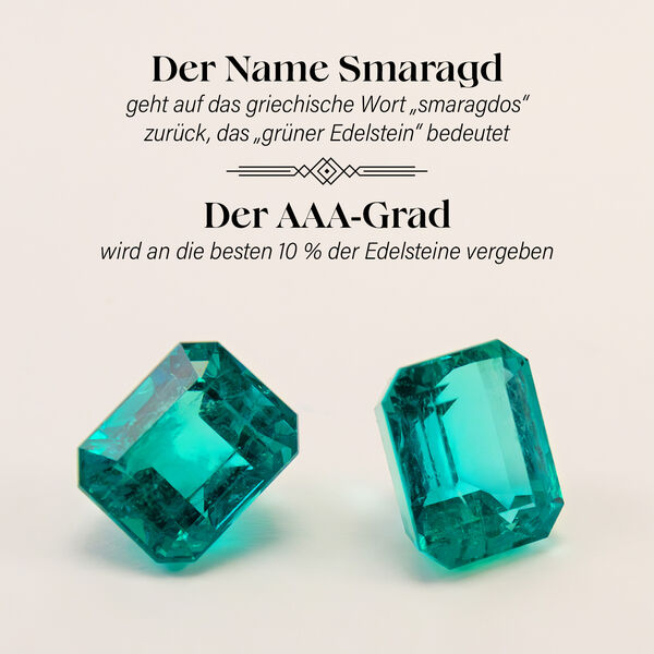 AAA Smaragd und Diamant Ring in 585 Gold - 1,07 ct. image number 4