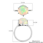 RHAPSODY AAAA natürlicher, äthiopischer Opal Solitär-Ring, 950 Platin  ca. 3,57 ct image number 6