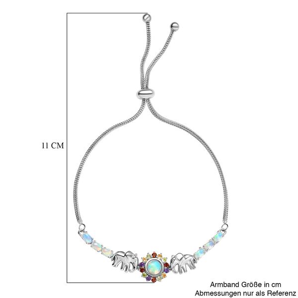 AA Nat&uuml;rliches, &auml;thiopisches Welo Opal und Multi-Edelstein 19cm Armband - 2,29 ct. image number 5