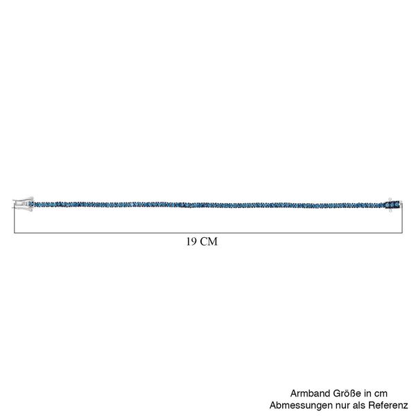 LUXURIANT SGL zertifiziertes SI-GH Labor blaues Diamant 19cm Armband - 1 ct. image number 3