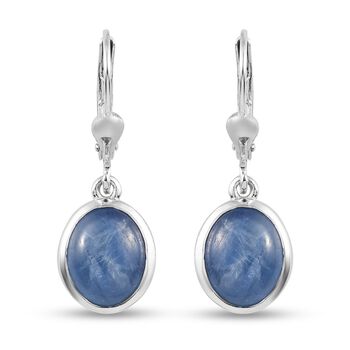 Kyanit Ohrringe 925 Silber platiniert ca. 5,21 ct