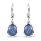 Kyanit Ohrringe 925 Silber platiniert ca. 5,21 ct