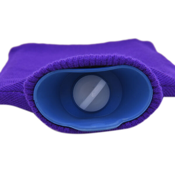 2er-Set Wärmflasche mit Strickbezug, 2000ml und 1 Paar rutschfeste Haus Socken mit Sherpa Futter, Einheitsgröße 18x32 cm  image number 5