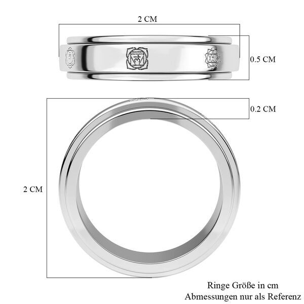 7 Chakra Anti-Stress Spinning Ring image number 6