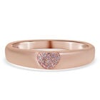 Natürlicher Rosa Diamant Ring 925 Silber Roségold Vermeil image number 0