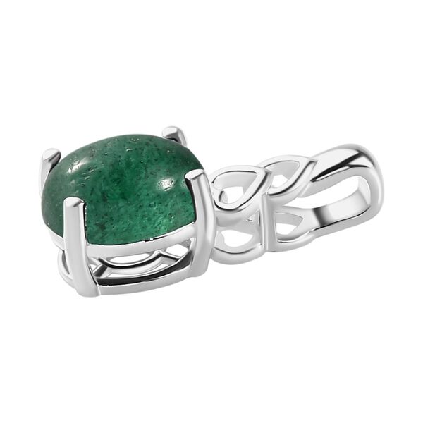 Grüner Aventurin Ring und Anhänger, 925 Silber ca. 3,13 ct image number 7