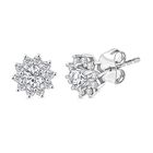 LUXURIANT DIAMOND - Lab Grown Diamant SI-GH Ohrringe 925 Silber rhodiniert ca. 0.50 ct