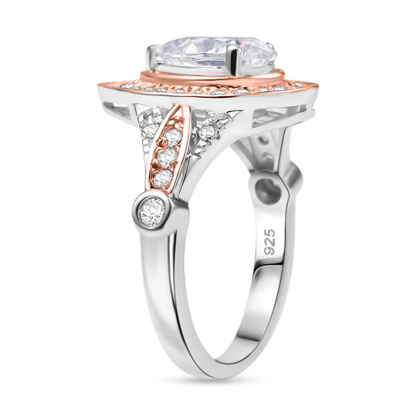 Zweifarbiger Moissanit Ring - 1,75 ct. image number 5