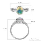Natürlicher, äthiopischer Welo Opal und Zirkon-Ring - 0,90 ct. image number 4