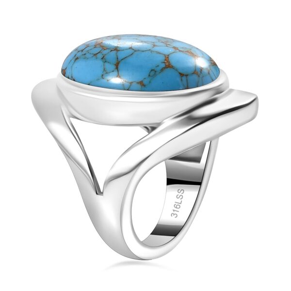 Blaues T&uuml;rkis-Ring - 12,14 ct. image number 5