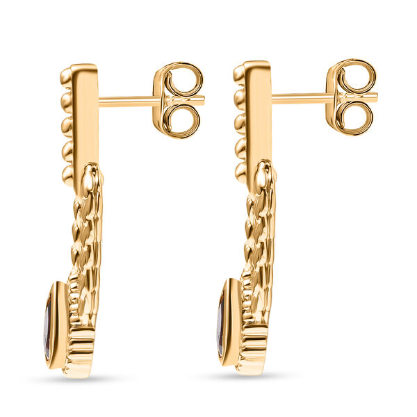 EVER TRUE Roter Granat Ohrringe Nickelfreies Messing ca. 1.05 ct image number 3