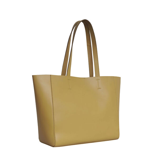 Assots London Abingdon Vollleder 100% echte Leder Handtasche mit Magnetverschluss, Gr&ouml;&szlig;e: 32x12x28 cm, Senf image number 3