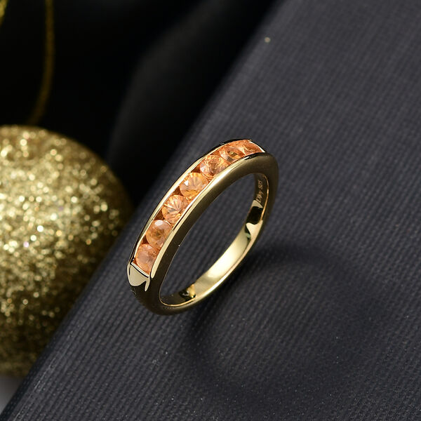 D'Joy AA orange Saphir Ring - 1,05 ct. image number 2