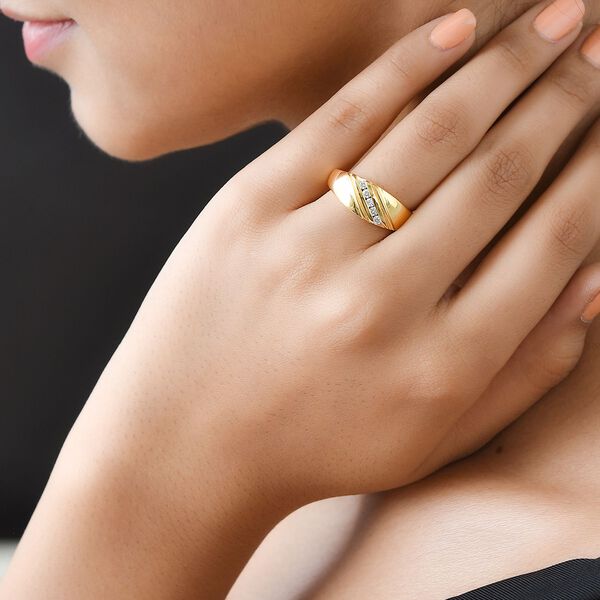 88 Facetten Moissanit Ring, ca. 0,15 ct image number 3