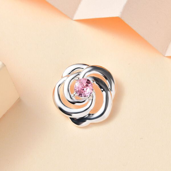 Rosa Zirkonia Anhänger - 0,86 ct. image number 2